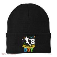 8 Year Old Birthday Soccer 8th Birthday Teens Beanie thumb 0