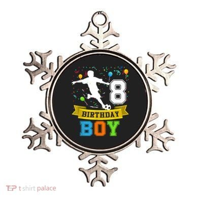 8 Year Old Birthday Soccer 8th Birthday Teens Ornament