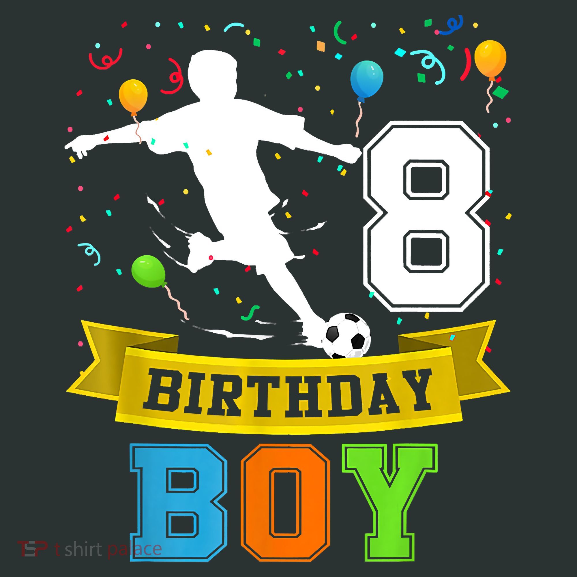 8 Year Old Birthday Soccer 8th Birthday Teens Kids Sweatshirt