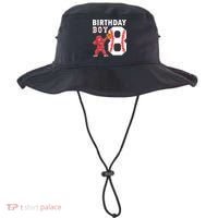 8 Years Old Boy Baseball Player 8th Birthday Kids Bucket Hat thumb 0