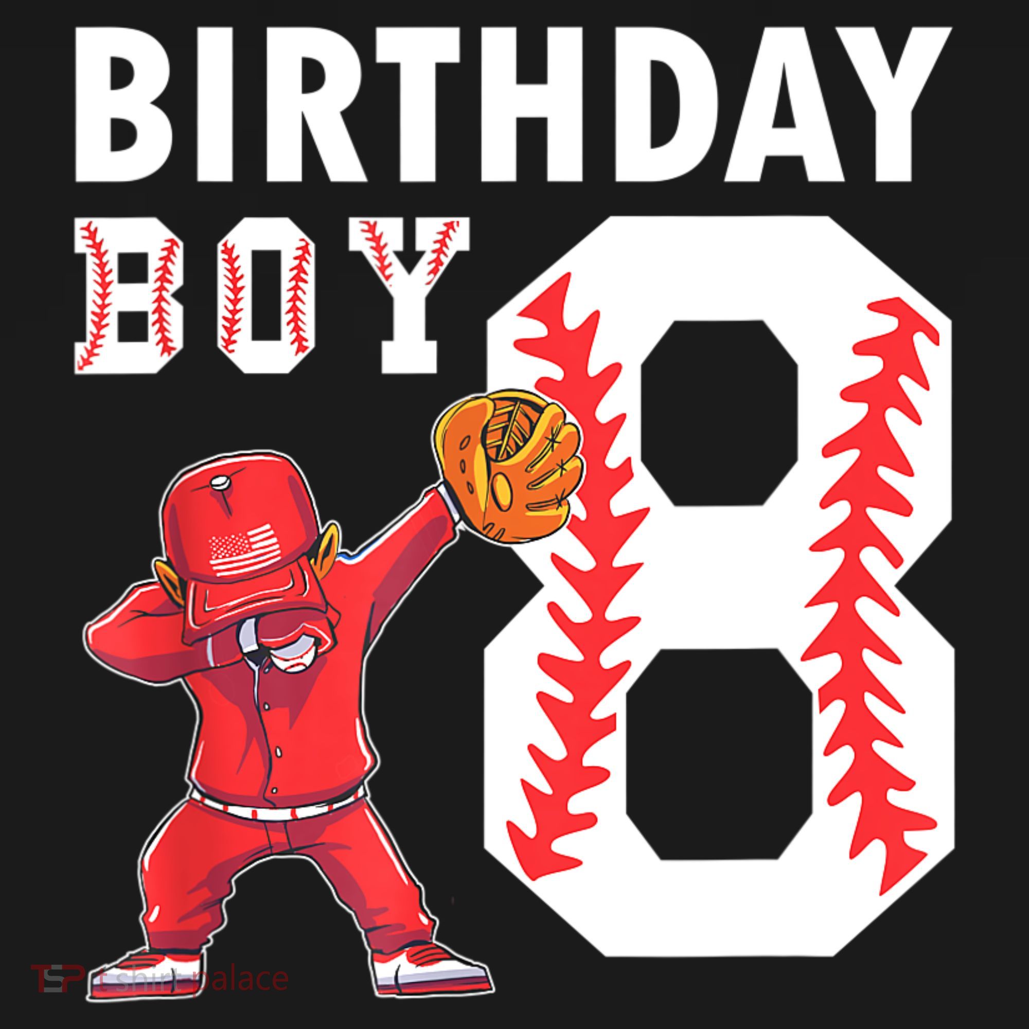 8 Years Old Boy Baseball Player 8th Birthday Kids Bucket Hat