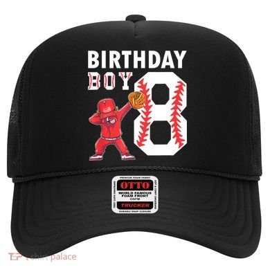 8 Years Old Boy Baseball Player 8th Birthday Kids Hat