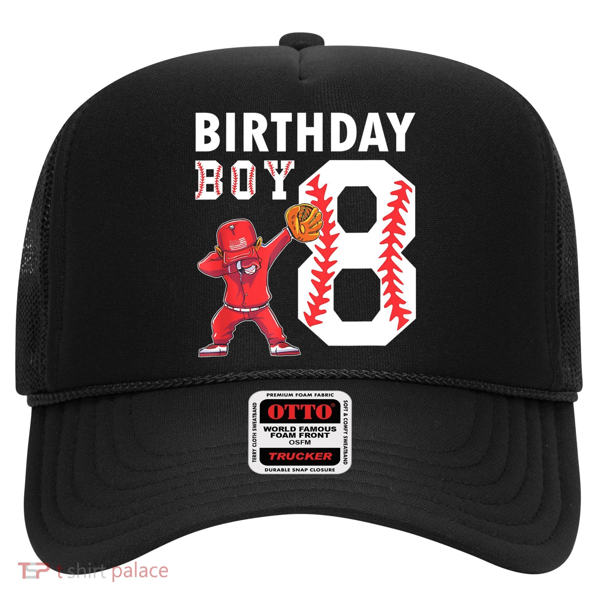 8 Years Old Boy Baseball Player 8th Birthday Kids Hat