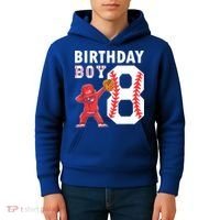 8 Years Old Boy Baseball Player 8th Birthday Kids Kids Hoodie thumb 4