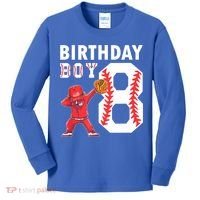 8 Years Old Boy Baseball Player 8th Birthday Kids Kids Long Sleeve Shirt thumb 0