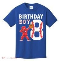 8 Years Old Boy Baseball Player 8th Birthday Kids Kids T-Shirt thumb 0