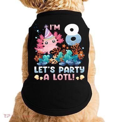 8 Year Old Axolotl Lover 8th Birthday Gift Doggie Tank