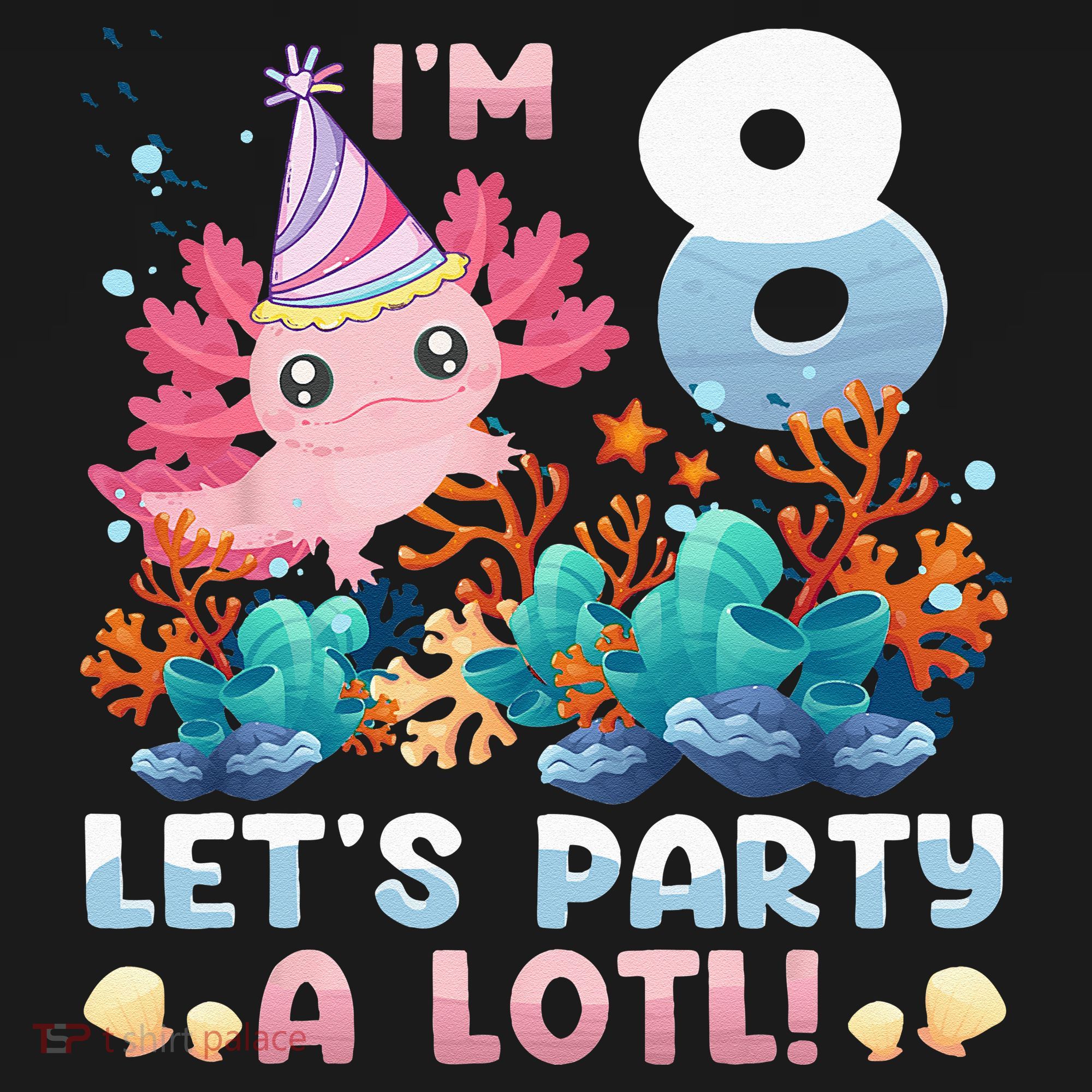 8 Year Old Axolotl Lover 8th Birthday Gift Mousepad