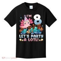 8 Year Old Axolotl Lover 8th Birthday Gift Kids T-Shirt thumb 0