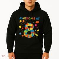 8 Year Old Building Blocks Birthday 8 Hoodie thumb 2