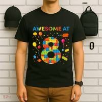 8 Year Old Building Blocks Birthday 8 T-Shirt thumb 6
