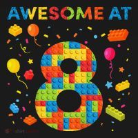 8 Year Old Building Blocks Birthday 8 Mousepad thumb 1