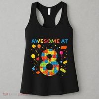 8 Year Old Building Blocks Birthday 8 Women's Tank Top thumb 3