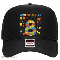 8 Year Old Building Blocks Birthday 8 Hat thumb 0