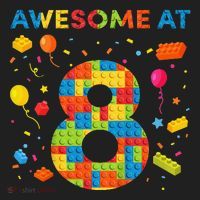 8 Year Old Building Blocks Birthday 8 Hat thumb 2