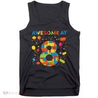 8 Year Old Building Blocks Birthday 8 Tank Top thumb 0