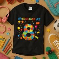 8 Year Old Building Blocks Birthday 8 Kids T-Shirt thumb 3