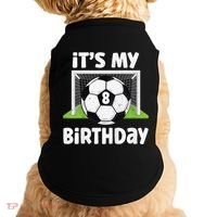8 Years Old Soccer 8th Birthday Player Bday Party Doggie Tank thumb 0
