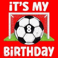 8 Years Old Soccer 8th Birthday Player Bday Party Santa Hat thumb 1