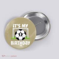 8 Years Old Soccer 8th Birthday Player Bday Party Button thumb 0