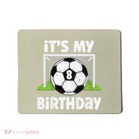 8 Years Old Soccer 8th Birthday Player Bday Party Mousepad thumb 0