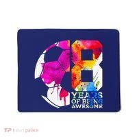 8 Years Of Being Awesome Soccer 8th Birthday Mousepad thumb 0