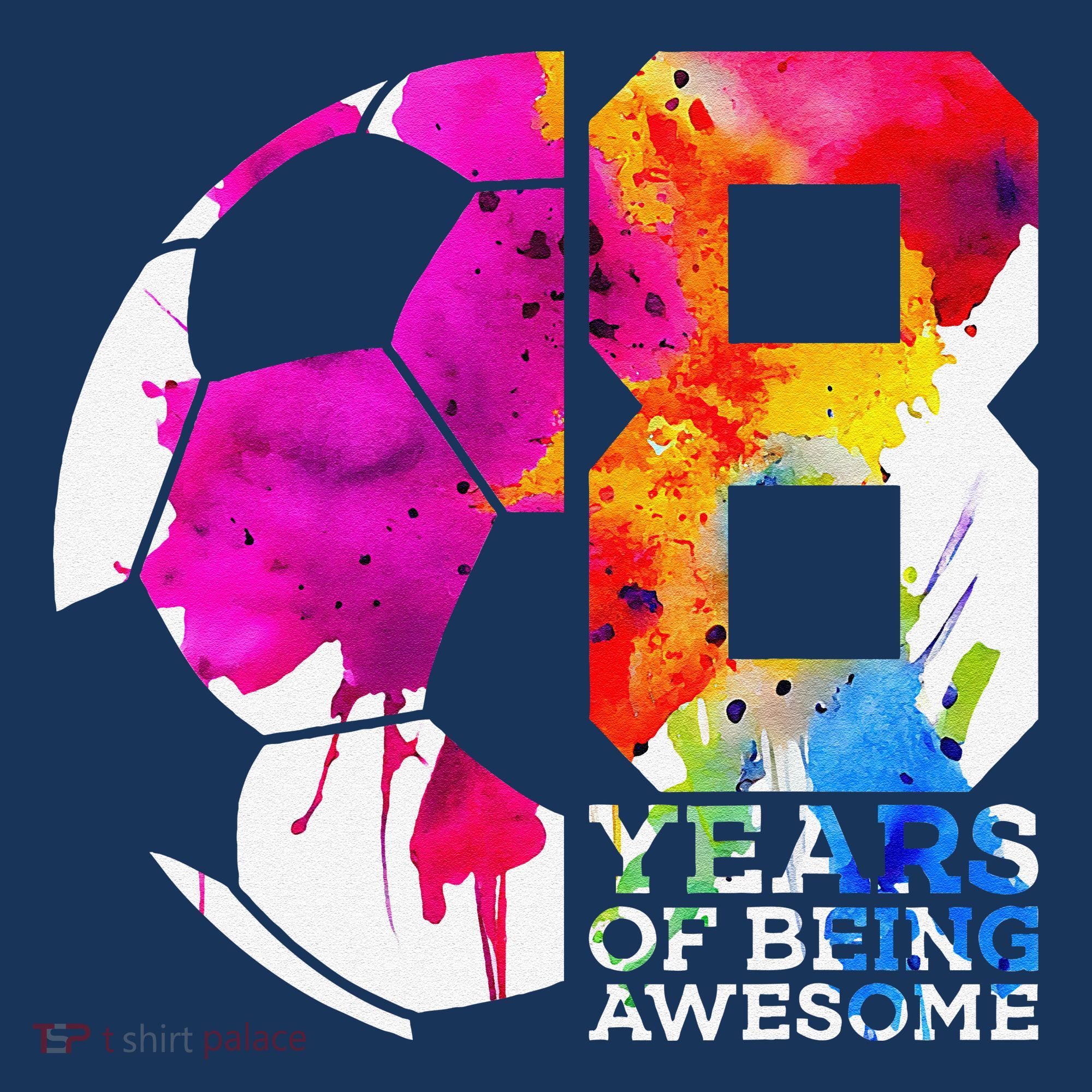 8 Years Of Being Awesome Soccer 8th Birthday Mousepad