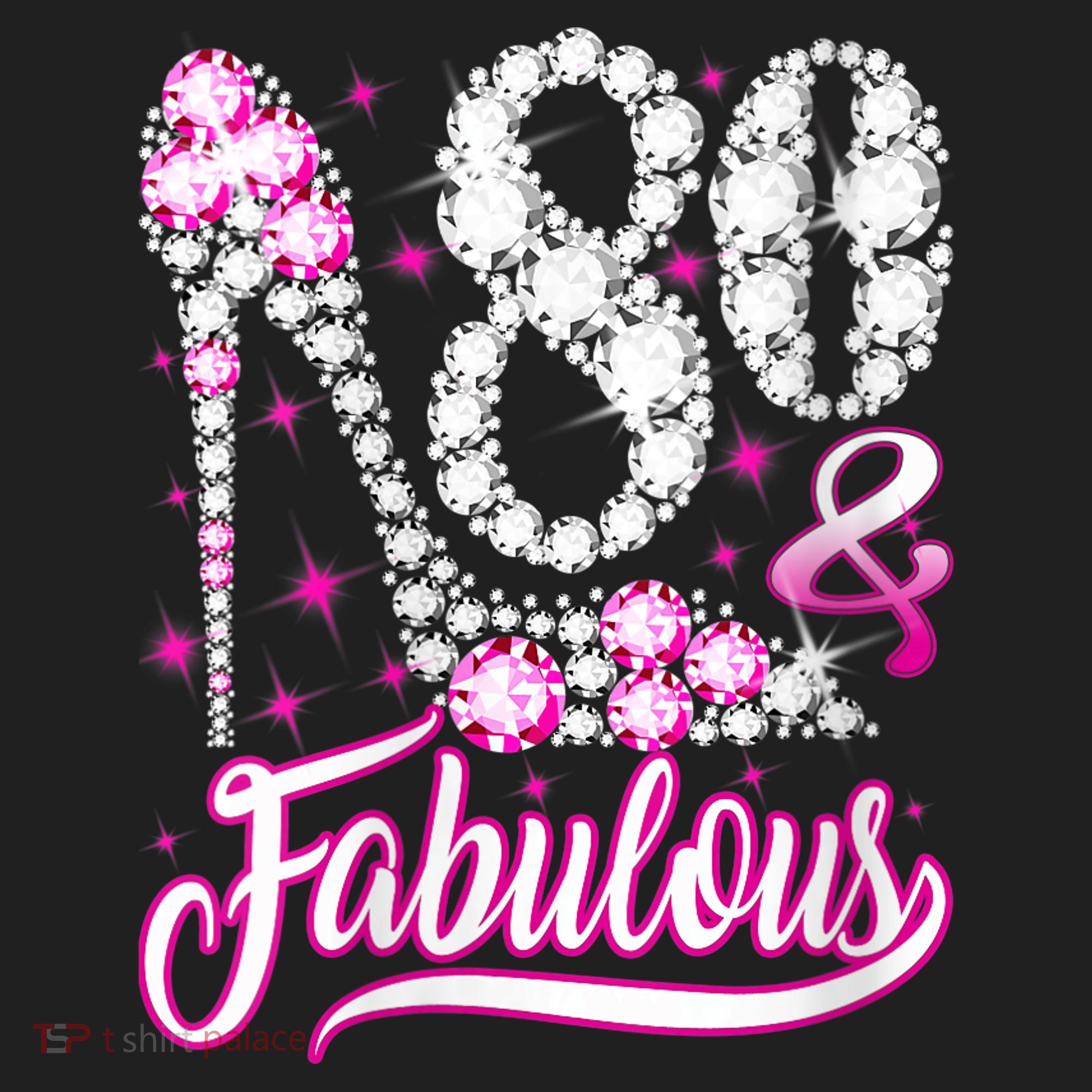 80 Years Old Gifts 80 & Fabulous 80th Birthday Pink Diamond Beanie