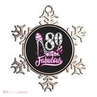 80 Years Old Gifts 80 & Fabulous 80th Birthday Pink Diamond Ornament thumb 0