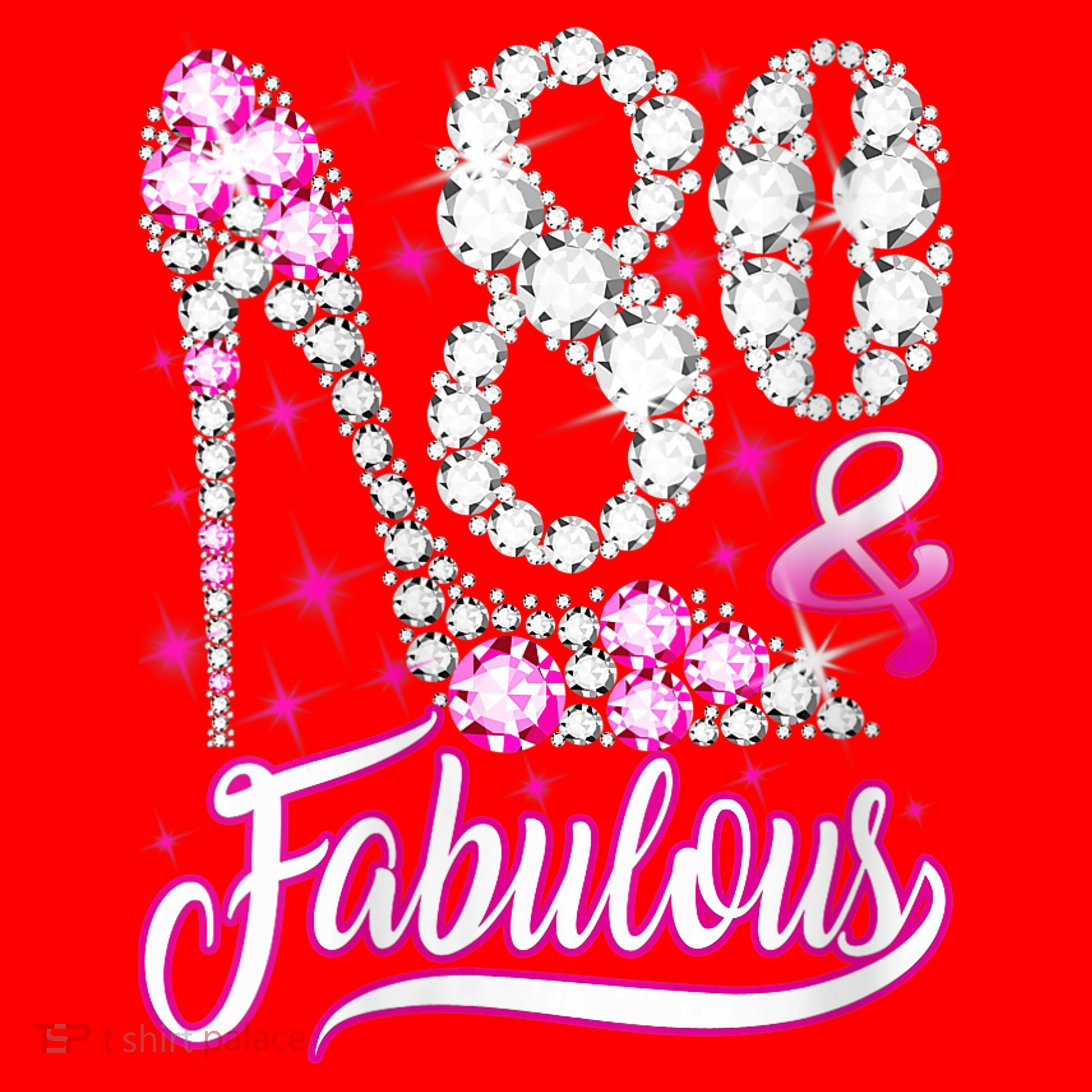 80 Years Old Gifts 80 & Fabulous 80th Birthday Pink Diamond Santa Hat