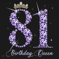 81 Year Old Its My 81st Birthday Queen Diamond Heels Crown Long Sleeve Shirt thumb 2