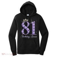 81 Year Old Its My 81st Birthday Queen Diamond Heels Crown Women's Hoodie thumb 0