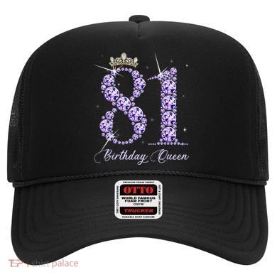 81 Year Old Its My 81st Birthday Queen Diamond Heels Crown Hat