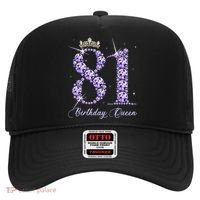 81 Year Old Its My 81st Birthday Queen Diamond Heels Crown Hat thumb 0