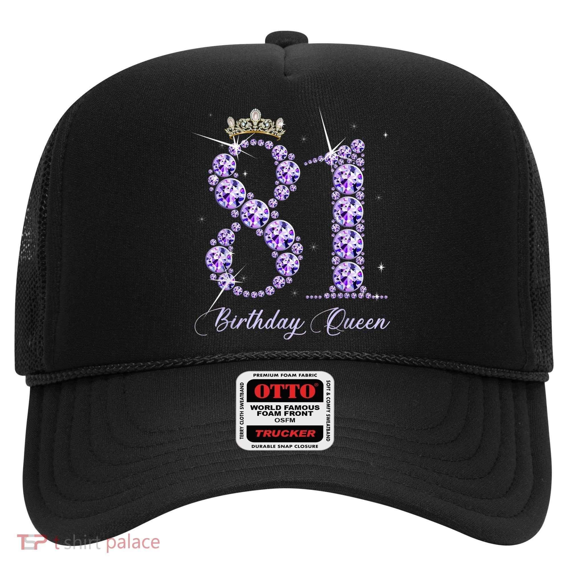 81 Year Old Its My 81st Birthday Queen Diamond Heels Crown Hat