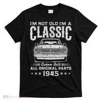 80 Year Old Gifts Vintage Classic Car 1945 80th Birthday T-Shirt thumb 0