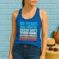 80 Years Of Being Awesome 80th Birthday Time Breakdown Women's Tank Top thumb 2