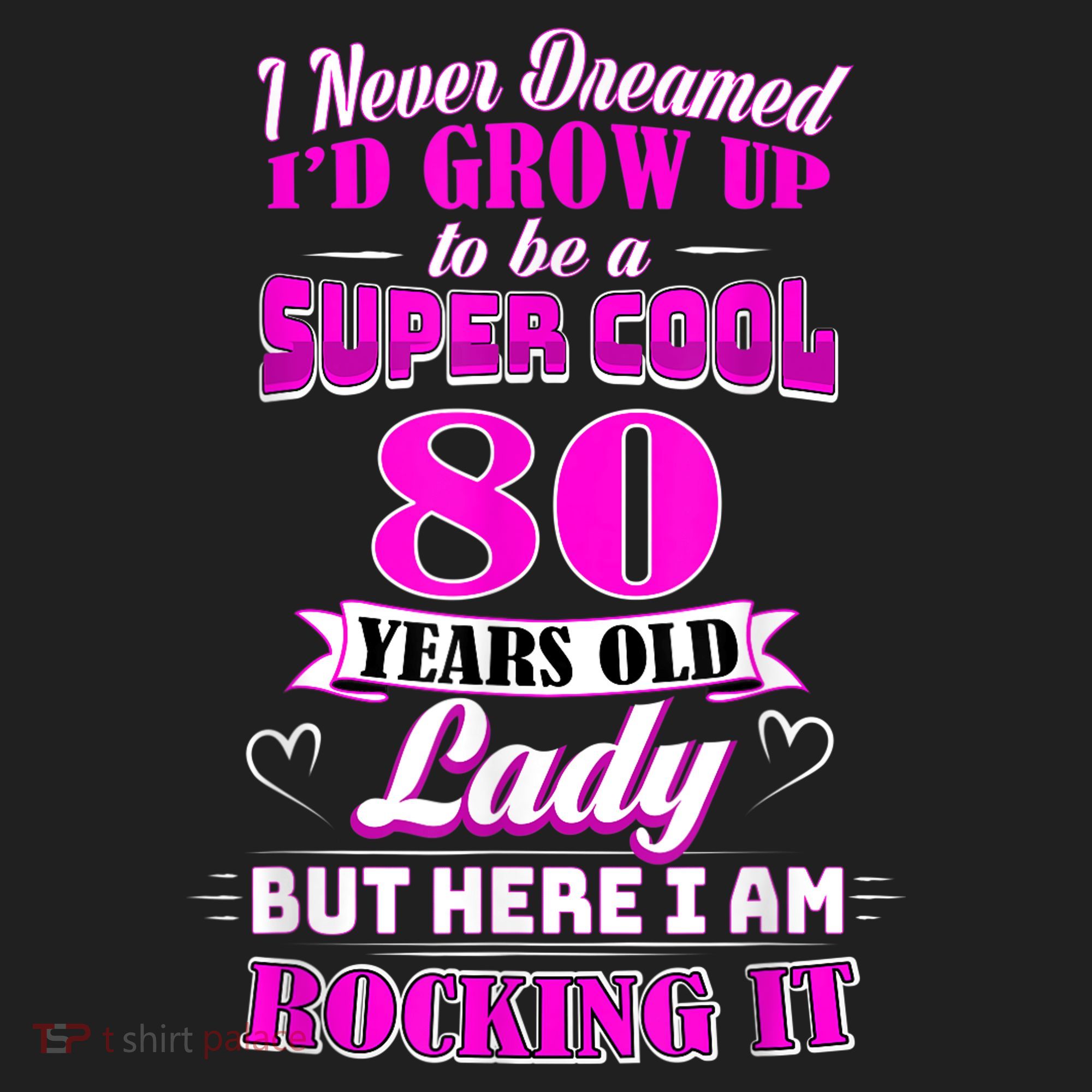 80 Year Old Lady Funny 80th Birthday Rockin' Since Women's Sweatshirt
