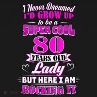 80 Year Old Lady Funny 80th Birthday Rockin' Since City Backpack thumb 2
