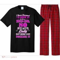 80 Year Old Lady Funny 80th Birthday Rockin' Since Pajama Set thumb 0