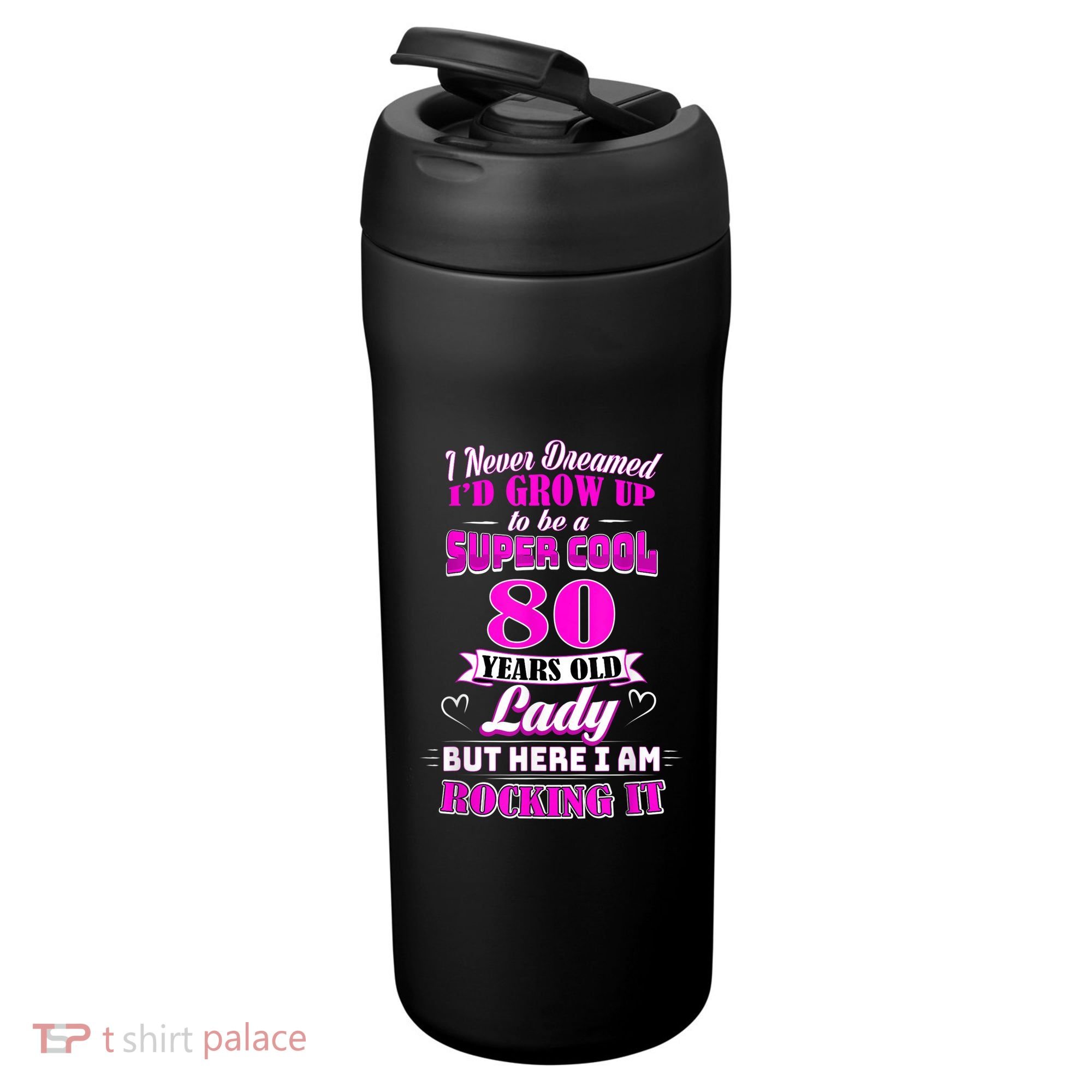 80 Year Old Lady Funny 80th Birthday Rockin' Since 24oz Duet Stainless Steel Tumbler