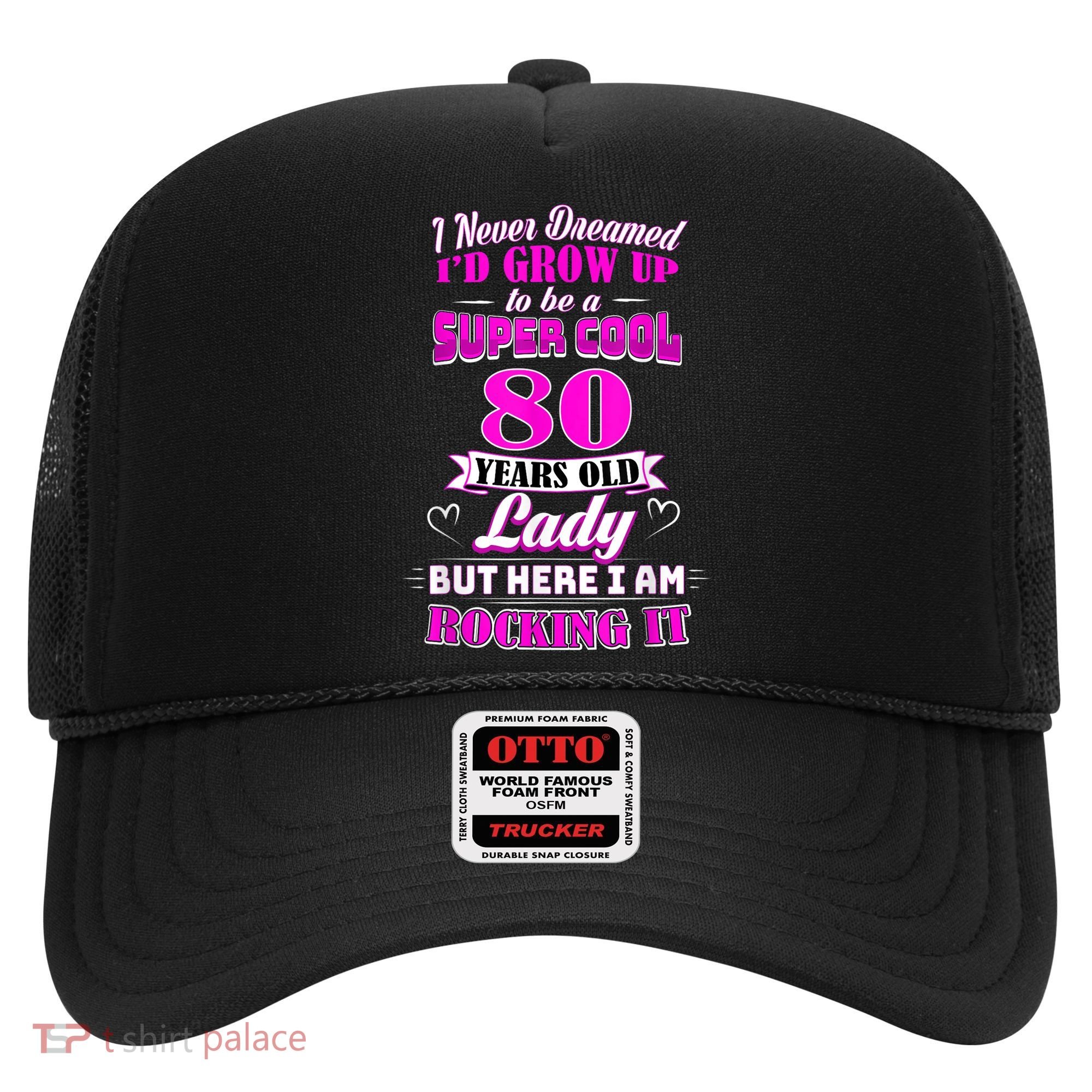 80 Year Old Lady Funny 80th Birthday Rockin' Since Hat