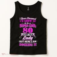 80 Year Old Lady Funny 80th Birthday Rockin' Since Tank Top thumb 2