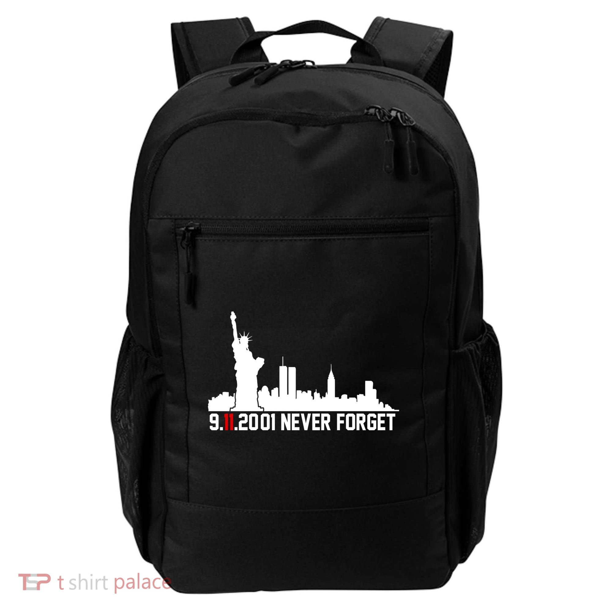 9-11-2001 Never Forget September 11th Backpack