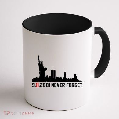 9-11-2001 Never Forget September 11th Coffee Mug back