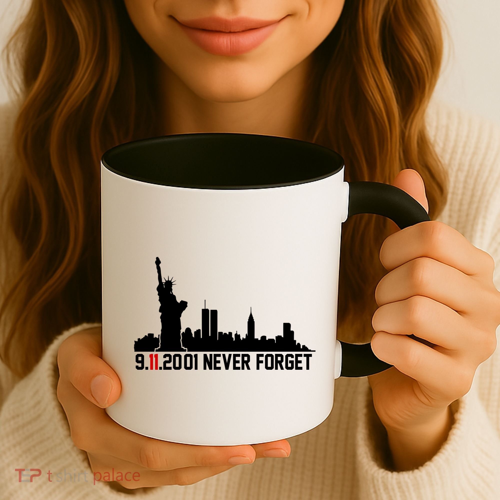 9-11-2001 Never Forget September 11th Coffee Mug