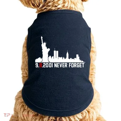 9-11-2001 Never Forget September 11th Doggie Tank