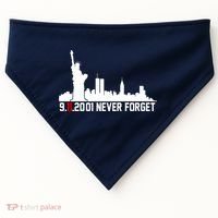 9-11-2001 Never Forget September 11th USA-Made Doggie Bandana thumb 0