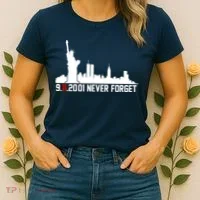9-11-2001 Never Forget September 11th Women's T-Shirt thumb 2