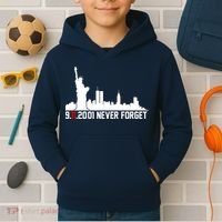 9-11-2001 Never Forget September 11th Kids Hoodie thumb 2